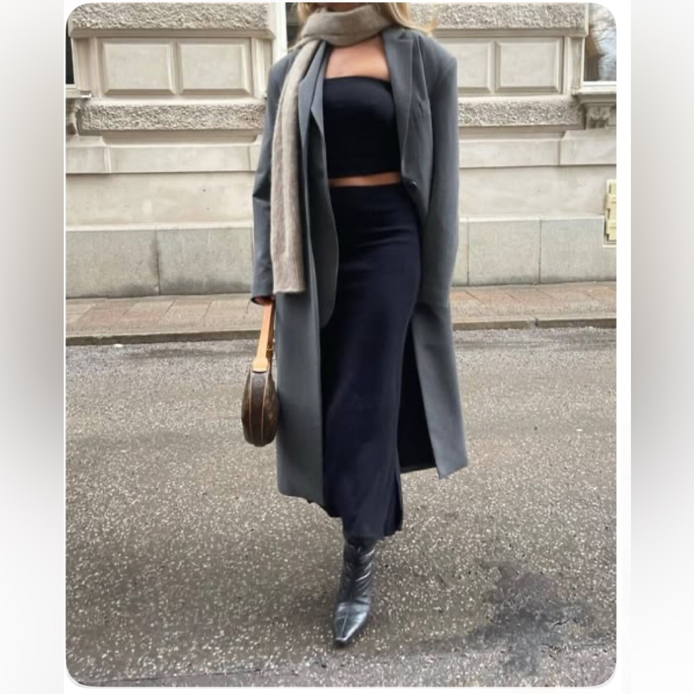 Djerf Avenue Gray Blazer Coat